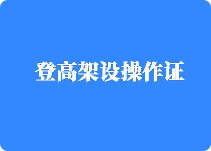 帅男同性恋谢精免费网站登高架设操作证